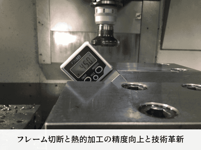 フレーム切断と熱的加工の精度向上と技術革新