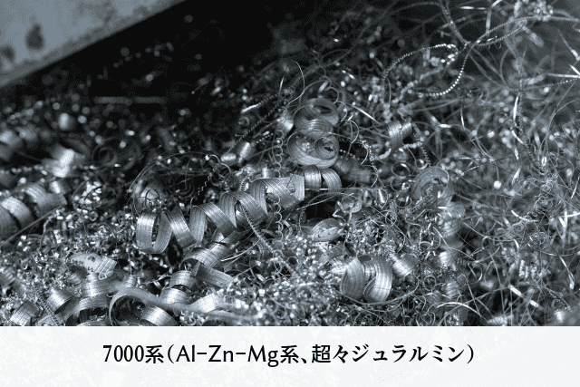 7000系（Al-Zn-Mg系、超々ジュラルミン）
