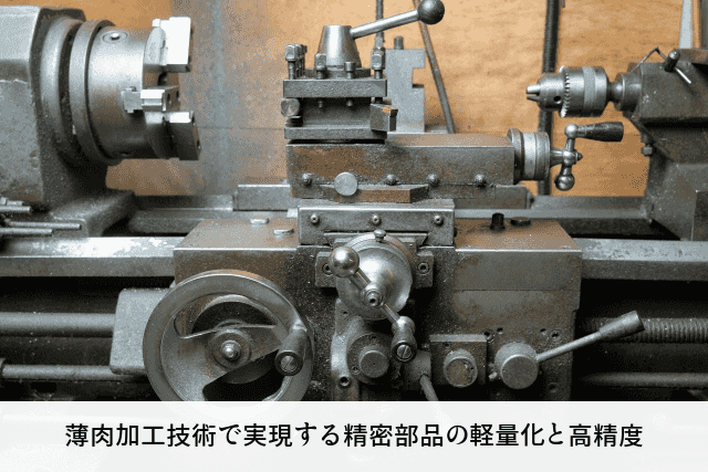 薄肉加工技術で実現する精密部品の軽量化と高精度