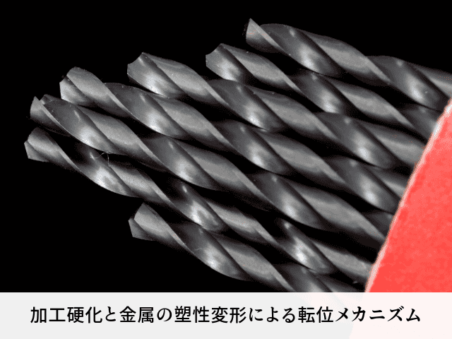 加工硬化と金属の塑性変形による転位メカニズム