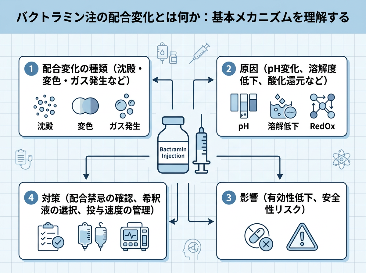 バクトラミン注の配合変化とは何か：基本メカニズムを理解する