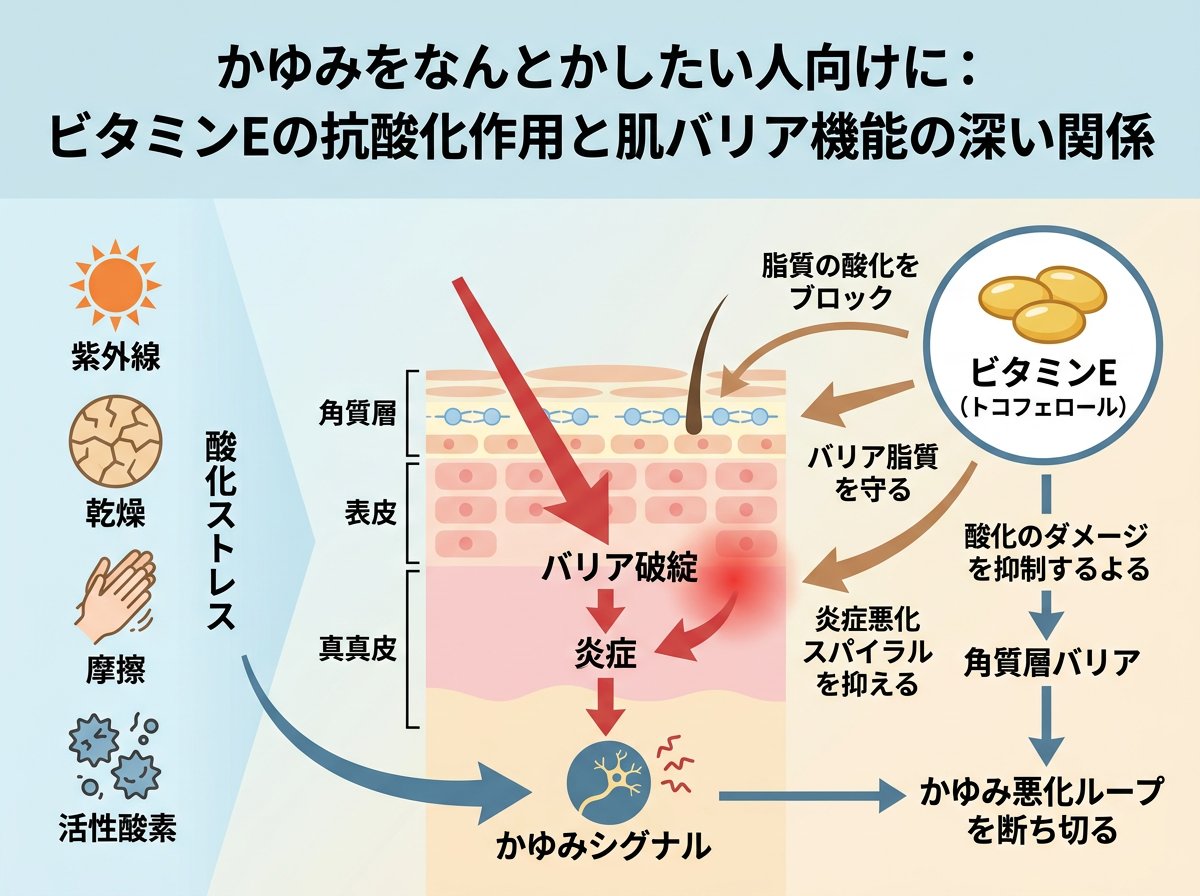 ビタミンeの抗酸化作用と肌のバリア機能の深い関係