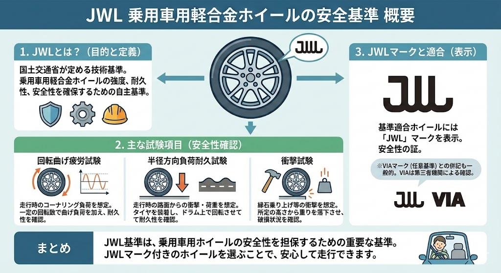 JWL 乗用車用軽合金ホイールの安全基準