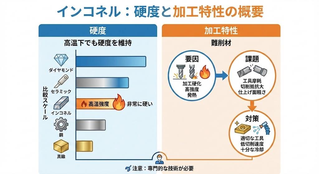 インコネル 硬度と加工特性