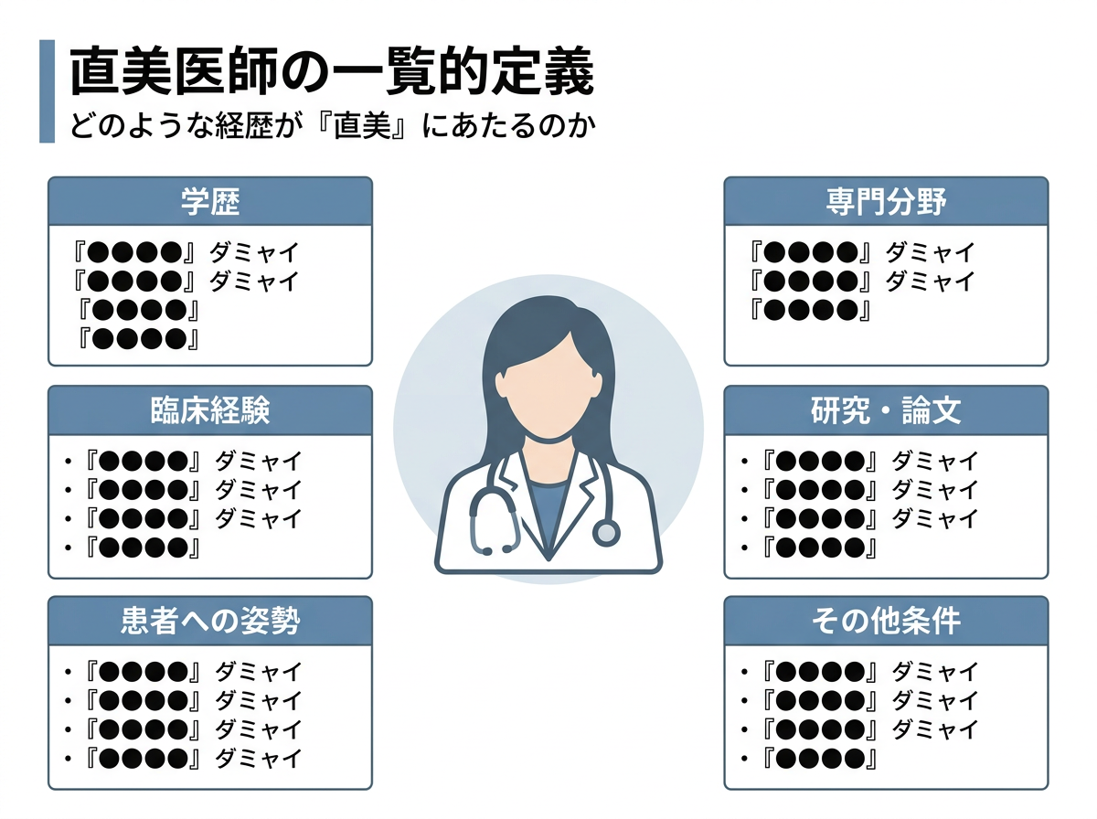 直美医師の一覧的定義：どのような経歴が「直美」にあたるのか