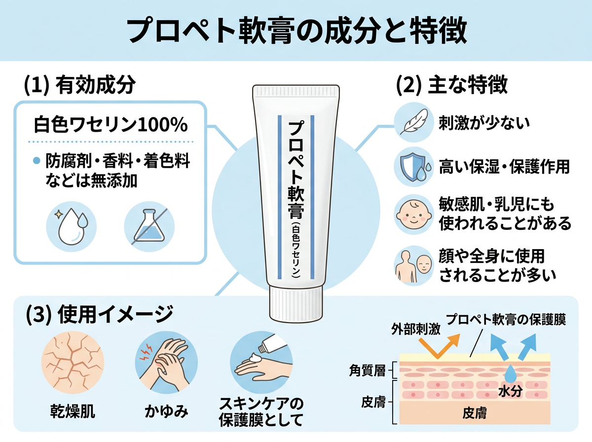 プロペト軟膏の成分と特徴